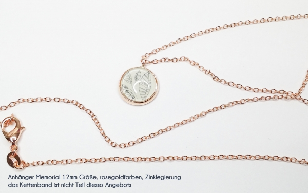 Memorial Anhänger Brautstrauß individueller Schriftzug - Text wählbar